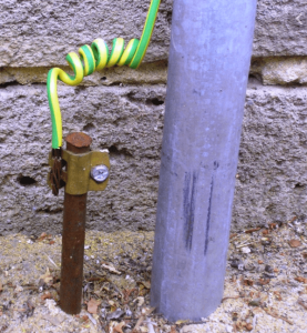 Ground rods are one method used for grounding